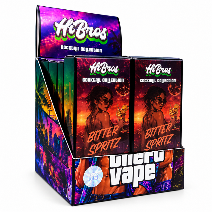 HiBros Cocktail Collection Bitter Spritz Display mit 10 Vapes