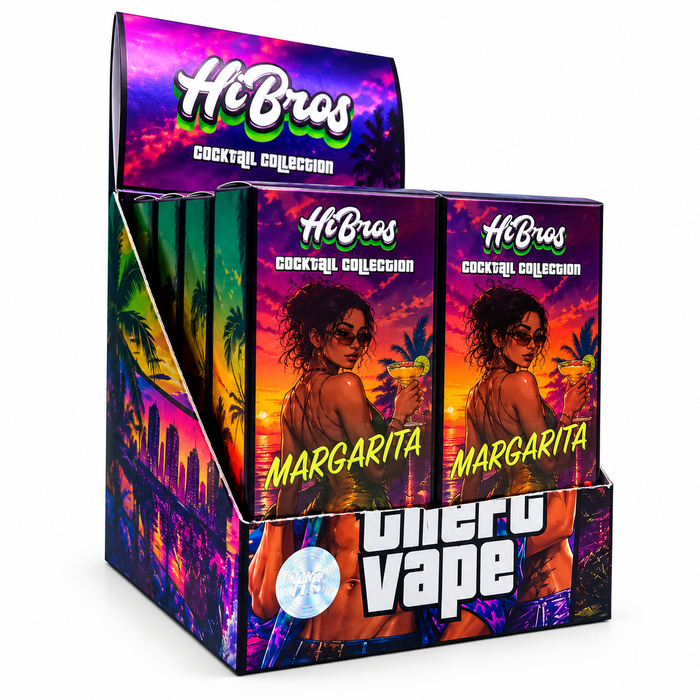 HiBros Cocktail Collection Margarita Display mit 10 Vapes